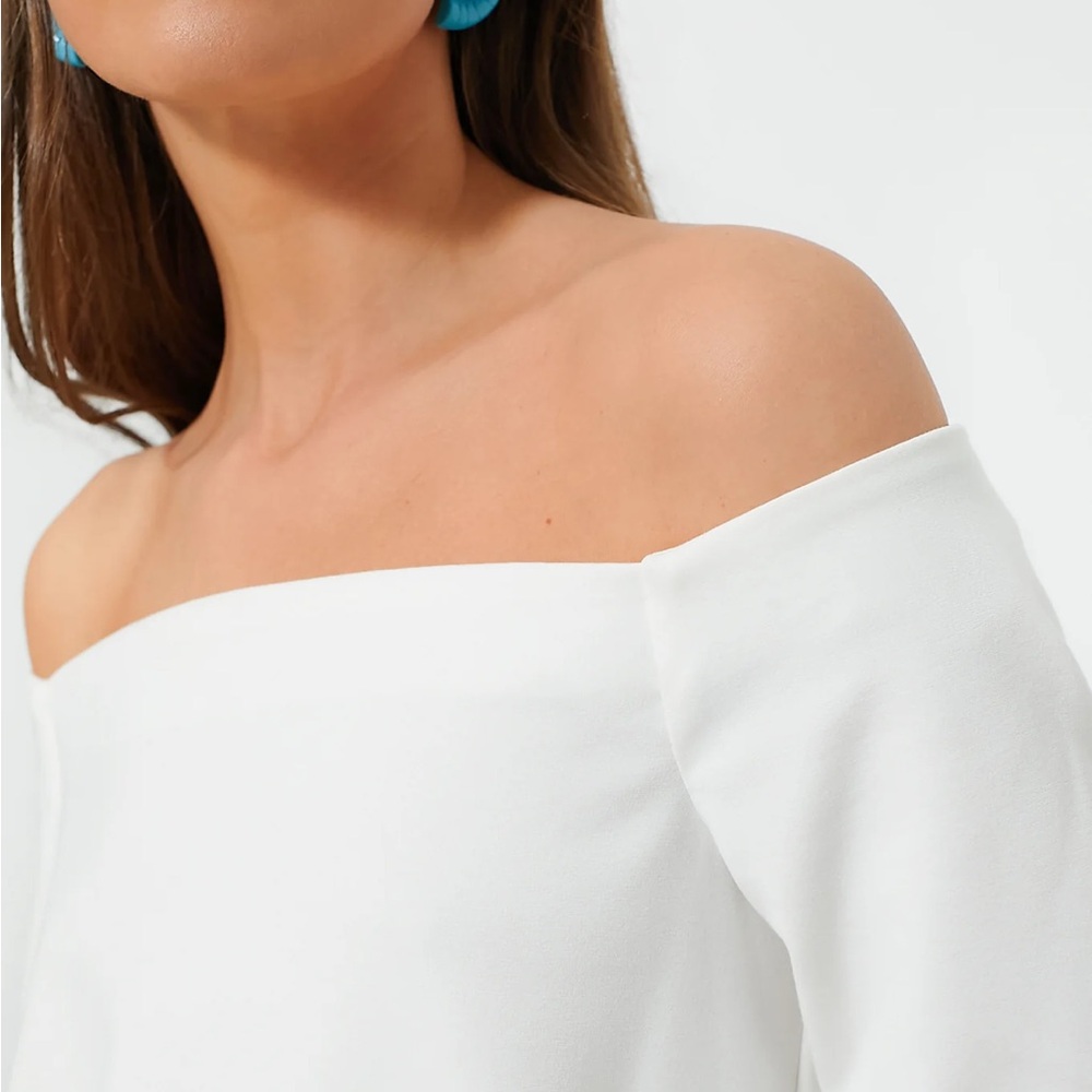 TUCKERNUCK White Miranda Off the Shoulder Blouse New - Picture 5 of 7